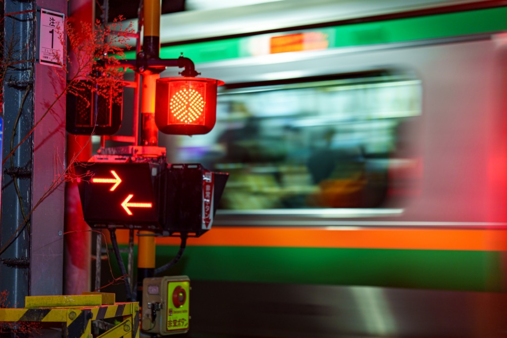 電車と遮断機